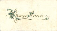 CPA Fantaisie Bonne annee