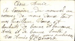 CPA Fantaisie Bonne annee