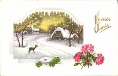 CPA Fantaisie Bonne annee 