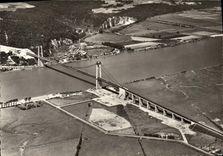 MODERN CARD the bridge of Tancarville