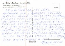 MODERN CARD Principality of Monaco the port Condamine and the head of dog