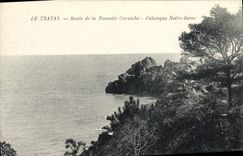 VINTAGE POSTCARD Trayas Road of the New Cornice Notre Dame Creek