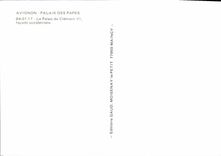 POSTAL MODERNA paladar de Avignon de los papas el paladar del ataque frontal occidental VI clemente