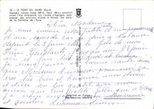 POSTAL MODERNA el puente del acueducto romano de Gard