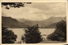 VINTAGE POSTCARD Auvergne Environs of the Mount Gilds the Lake Chambon