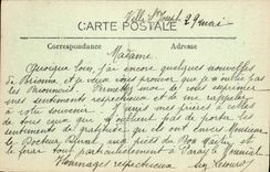 POSTAL Chatel Guyon de la VENDIMIA visto de Chalusset