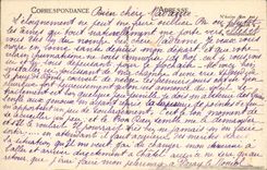 POSTAL Châtel Guyon de la VENDIMIA el valle sin la preocupación vista de Chalusset