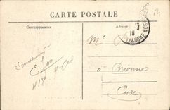 VINTAGE POSTCARD Puy de Dome Illustrates the trench of the Strait Road of Ardes on Couze has German St Lembron