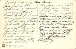 POSTAL de la VENDIMIA vista encendido Menton