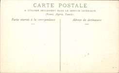 VINTAGE POSTCARD Evian With the moonlight Boat