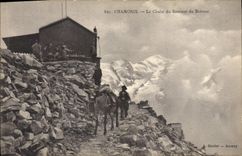 CPA Chamonix Le Chalet du Sommet du Brevent Ane Mule Alpinisme