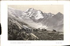 CPA Chemin de Fer A Cremaillere du Mont Blanc Train