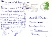 MODERN CARD Image of Our Mountains in Winter Reflections on the torrent