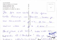 POSTAL MODERNA cabaña del país y cámara acorazada de Bornand montana grande Chinaillon la cámara acorazada y el lachat