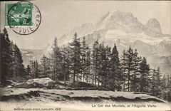 CPA Le Col des Montes et l'Aiguille Verte 