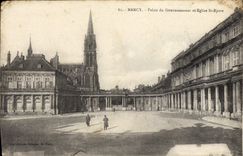 CPA Nancy Palais du Gouvernement et Eglise St Epvre 