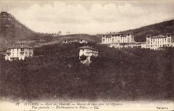 VINTAGE POSTCARD Hyeres Mont of the Birds Company of Help with View Wound Military Convalescent home for the officers