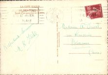 VINTAGE POSTCARD Monte Carlo Stopover of a steamer in cruising Boat