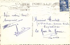 Salida de la POSTAL de la VENDIMIA Sables d'Olonne de los barcos de atún para los barcos del pecado