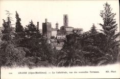 CPA Grasse La Cathedrale Vue des nouvelles Terrasses 
