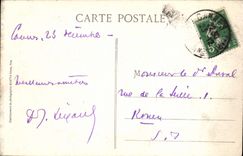 VINTAGE POSTCARD Cannes Seen from of California and Montagnes of Esterel