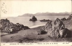 VINTAGE POSTCARD Surroundings of Cannes Esterel seen from of Bocca