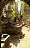 MODERN CARD Saint Paul de Vence the old fountain