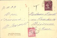 Niza de la POSTAL de la VENDIMIA vista de ensmeble