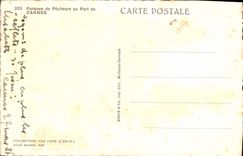 CPA Barques de Pecheurs au Port de Cannes Bateau