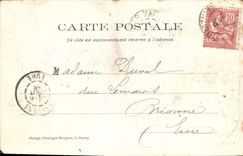 VINTAGE POSTCARD Fontainbleau Pond of Carps and Chinese Musee China Clouded