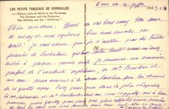 CPA Les Petits Tableaux de Versailles le chateau et les parterres