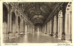 CPA Palais de Versailles Galerie des glaces