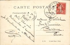 VINTAGE POSTCARD Enviorns of Mantes La Jolie vestiges of the martyrdom close to the hermitage St Saver