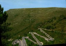 MODERN CARD Collar of Braus Seen of the laces of the access road to the collar