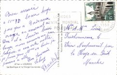 MODERN CARD Heavy the Basilica and the Couronnee Virgin