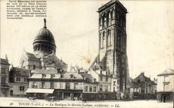 CPA Tours La Basilique St Martin