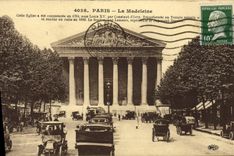 CPA Paris La Madeleine Automobile