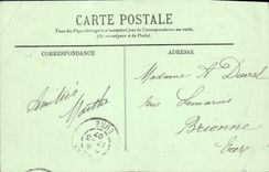 VINTAGE POSTCARD Paris Bois of Boulogue the Alley of the Maples Bicycle Cycles