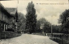 VINTAGE POSTCARD Wood of Interior Vincennes of Daumesnil