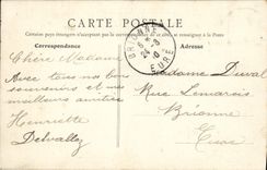 VINTAGE POSTCARD Asnières Town hall