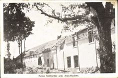 CPA Ferme Bombardee Pres D'Aix Noulette Militaria