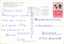 POSTAL MODERNA Amboise el señorío de Luce del campo del siglo XV o del Leonard vivo de Vinci