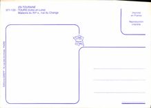 MODERN CARD Tours Houses of the 15th Street of the Exchange