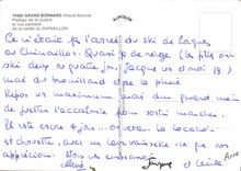 MODERN CARD Large Bornand Plate Of Joyere and sight partial of the valley of Chinaillon