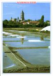 CPM Noirmoutier le chateau l'eglise et les mairais salants