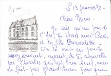 MODERN CARD the Magnifying glass the castle