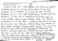 MODERN CARD Greoux Les Bains an old picturesque street