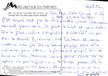 MODERN CARD Collar Of Tourmalet rise in the pastures since Bareges