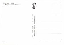 MODERN CARD Dimension Of Vence Azure View At the Bottom the Mediterranean