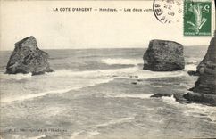CPA La Cote D'Argent Hendaye Les deux jumeaux